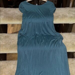 Beeunique Teal Short Sleeve Maxi Dress 🐝